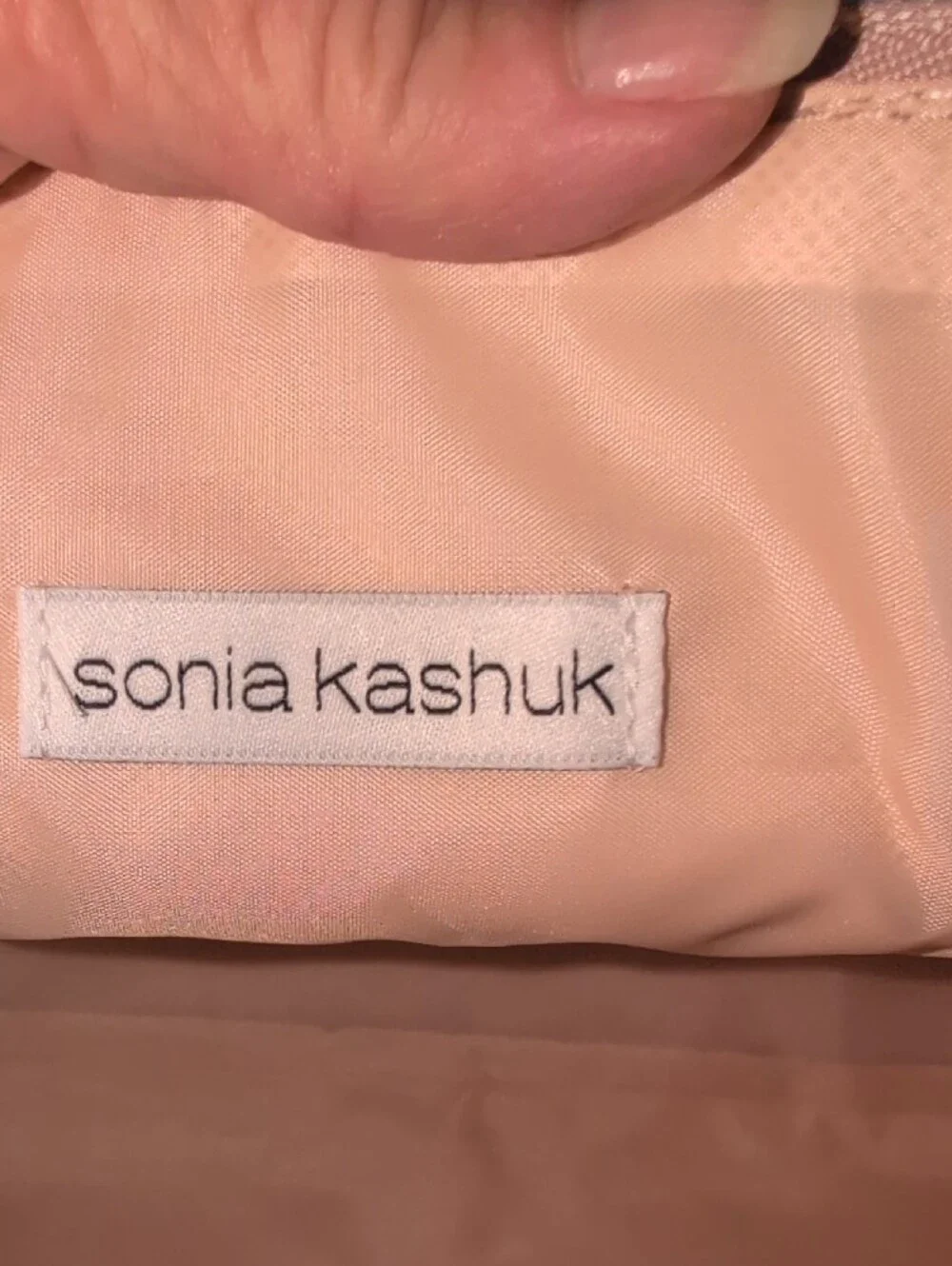 Sonia Kashuk Shimmery Rose Gold Cosmetic Pouch Set 2fer NWT